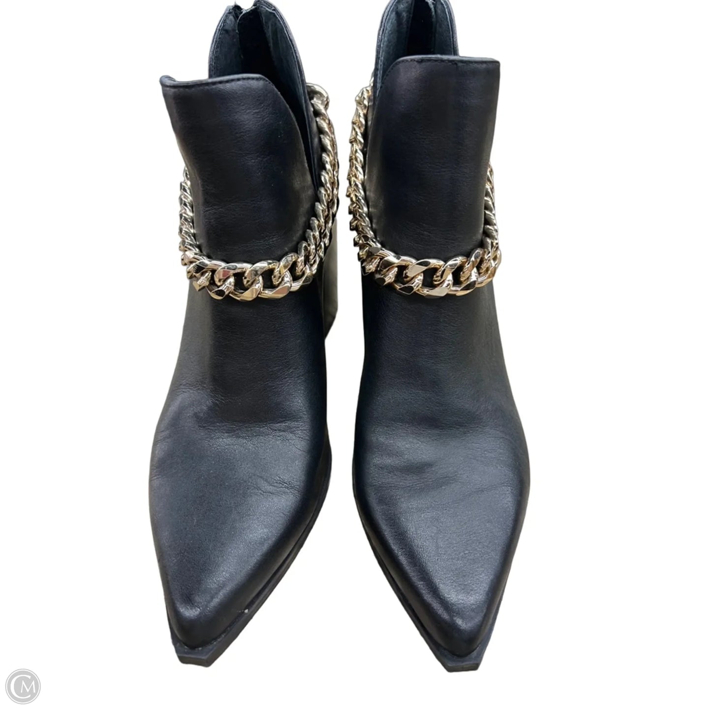 Boots Leather By Steve Madden In Black, Size: 10