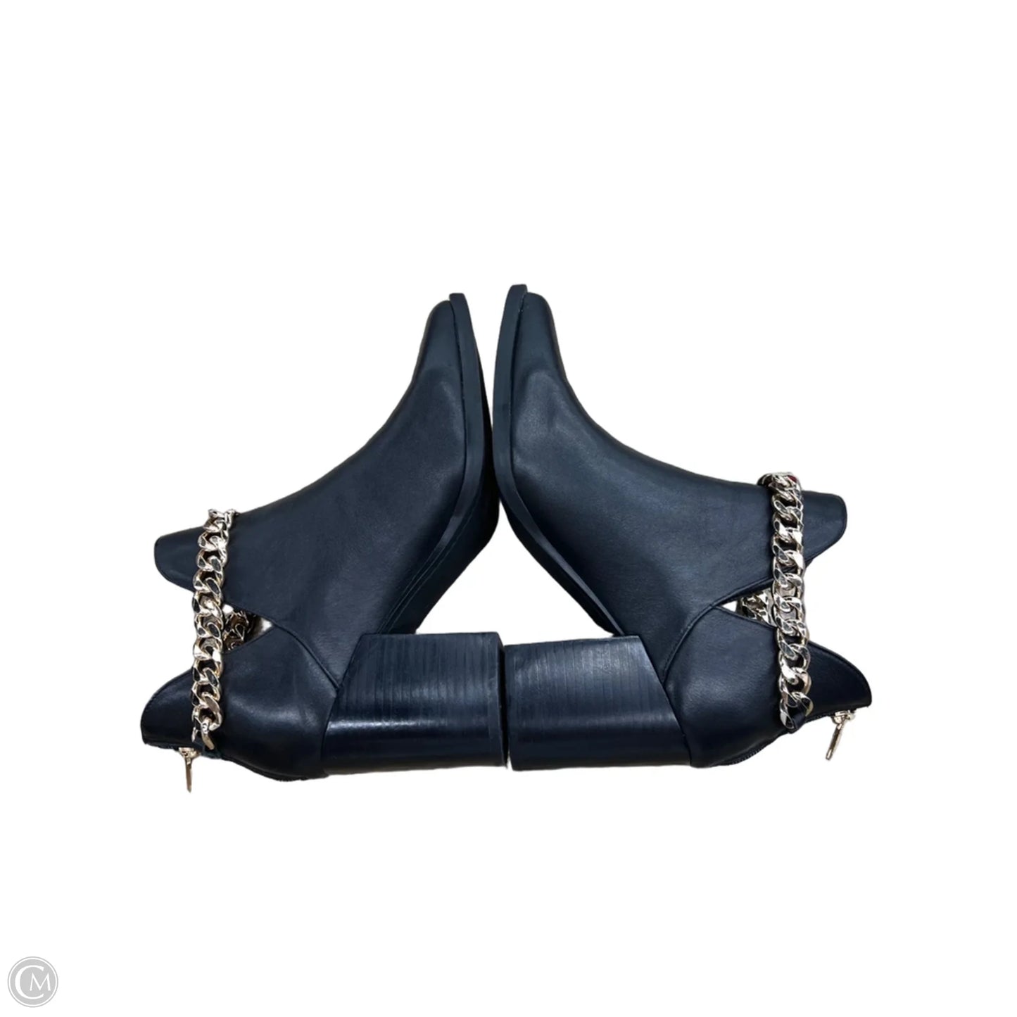 Boots Leather By Steve Madden In Black, Size: 10