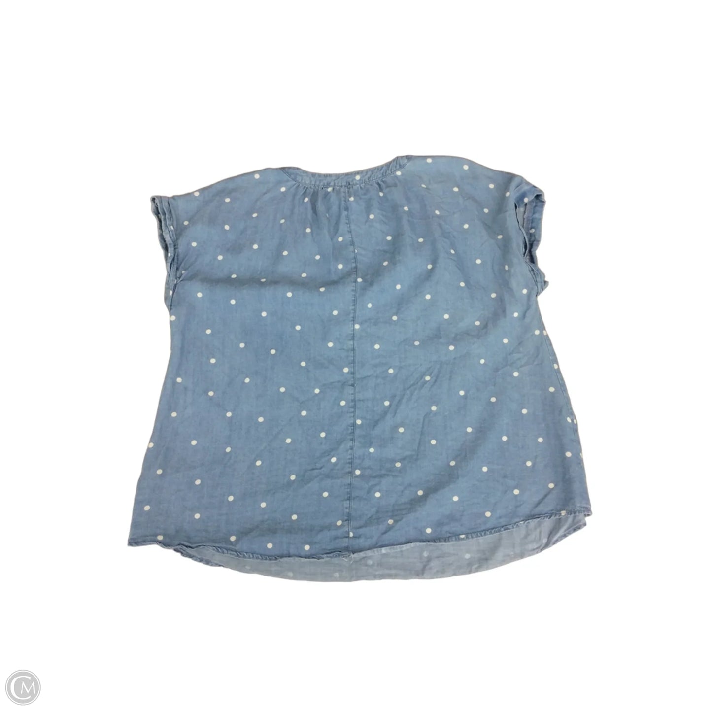 Top Short Sleeve By Clothes Mentor In Blue Denim, Size: 2x