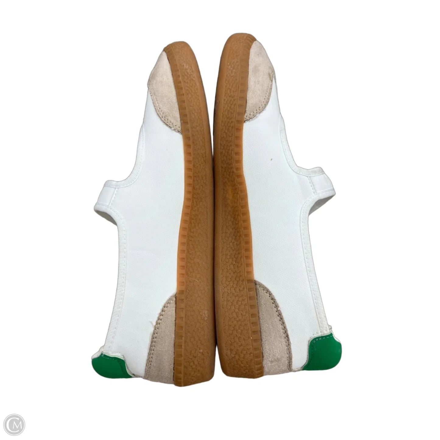 Shoes Sneakers By Corkys In Green & White, Size: 11