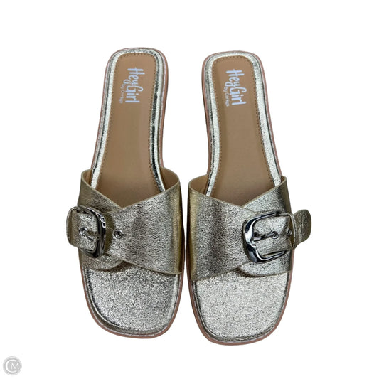 Sandals Flats By Corkys In Gold, Size: 11
