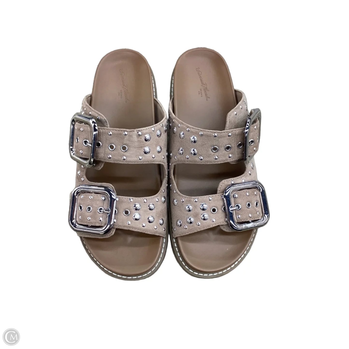 Sandals Flats By Universal Thread In Tan, Size: 8.5