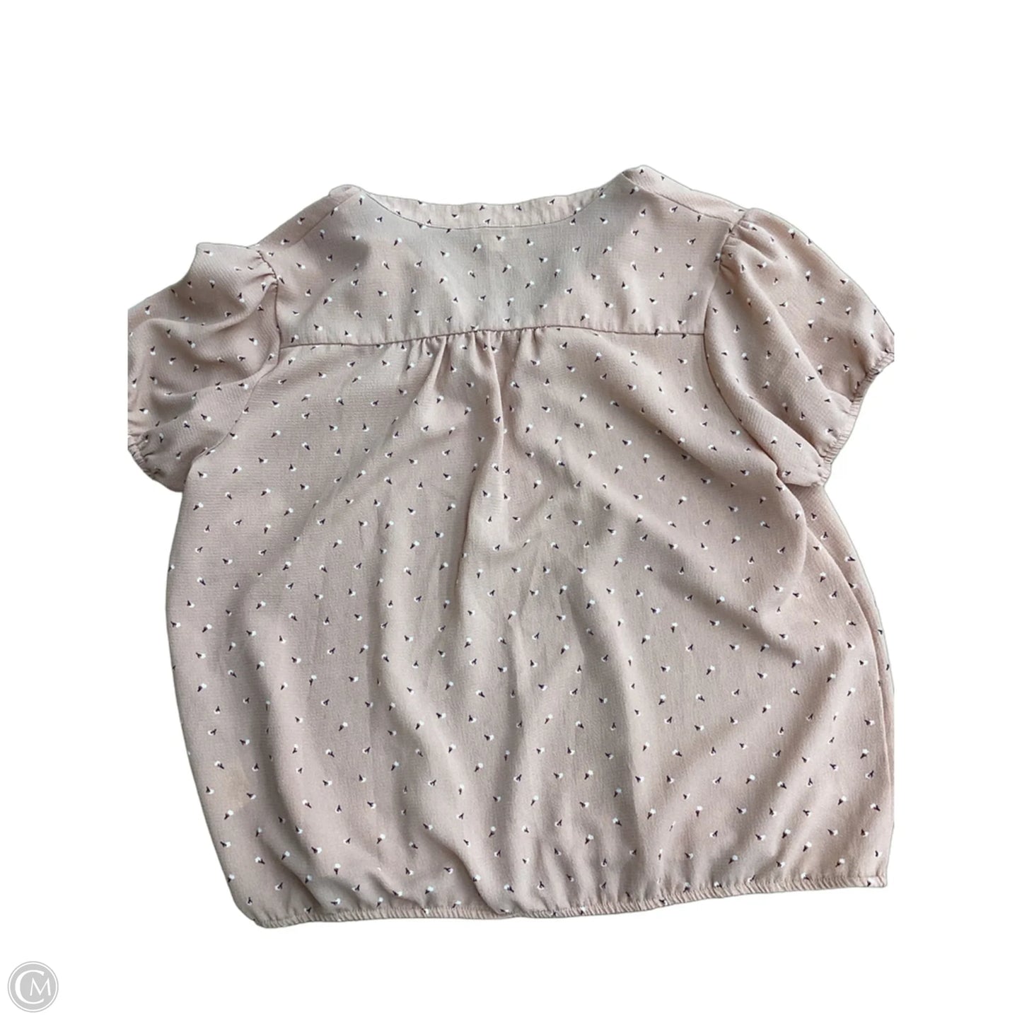 Blouse Short Sleeve By Lily White In Pink, Size: Xl