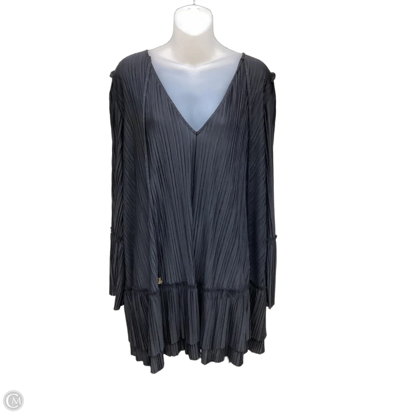 Tunic Long Sleeve By Free People In Black, Size: M