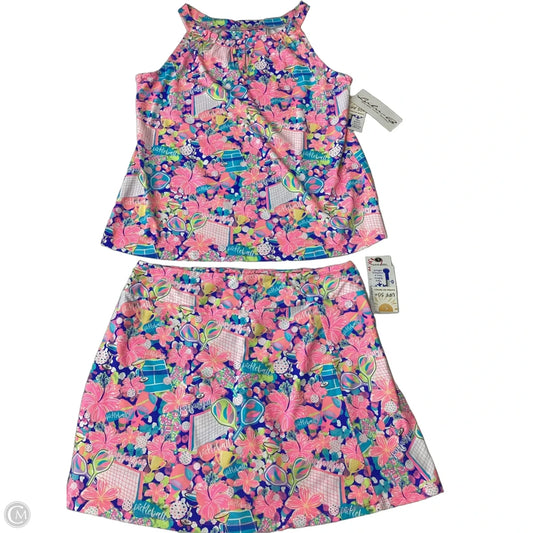 Skort 2pc Set By Lulu B In Multi-colored, Size: L