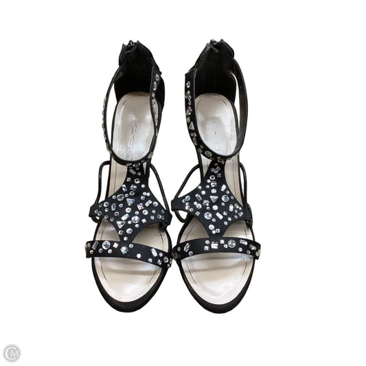Sandals Heels Stiletto By Cmc In Black, Size: 9