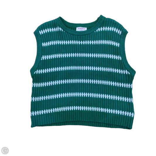 Vest Sweater By Clothes Mentor In Green, Size: S