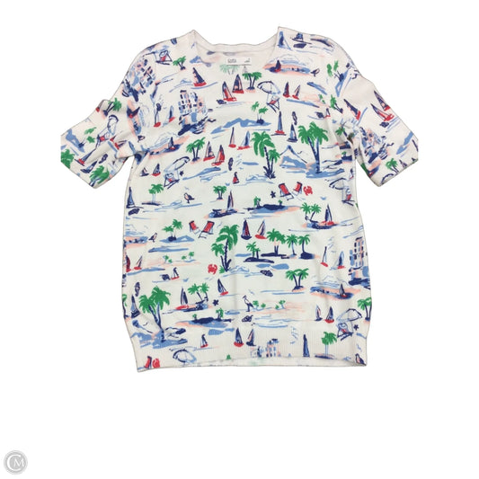 Sweater Short Sleeve By Croft And Barrow In Multi-colored, Size: S