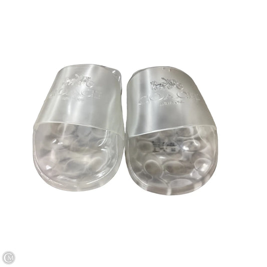 Sandals Designer By Coach In Clear, Size: 7