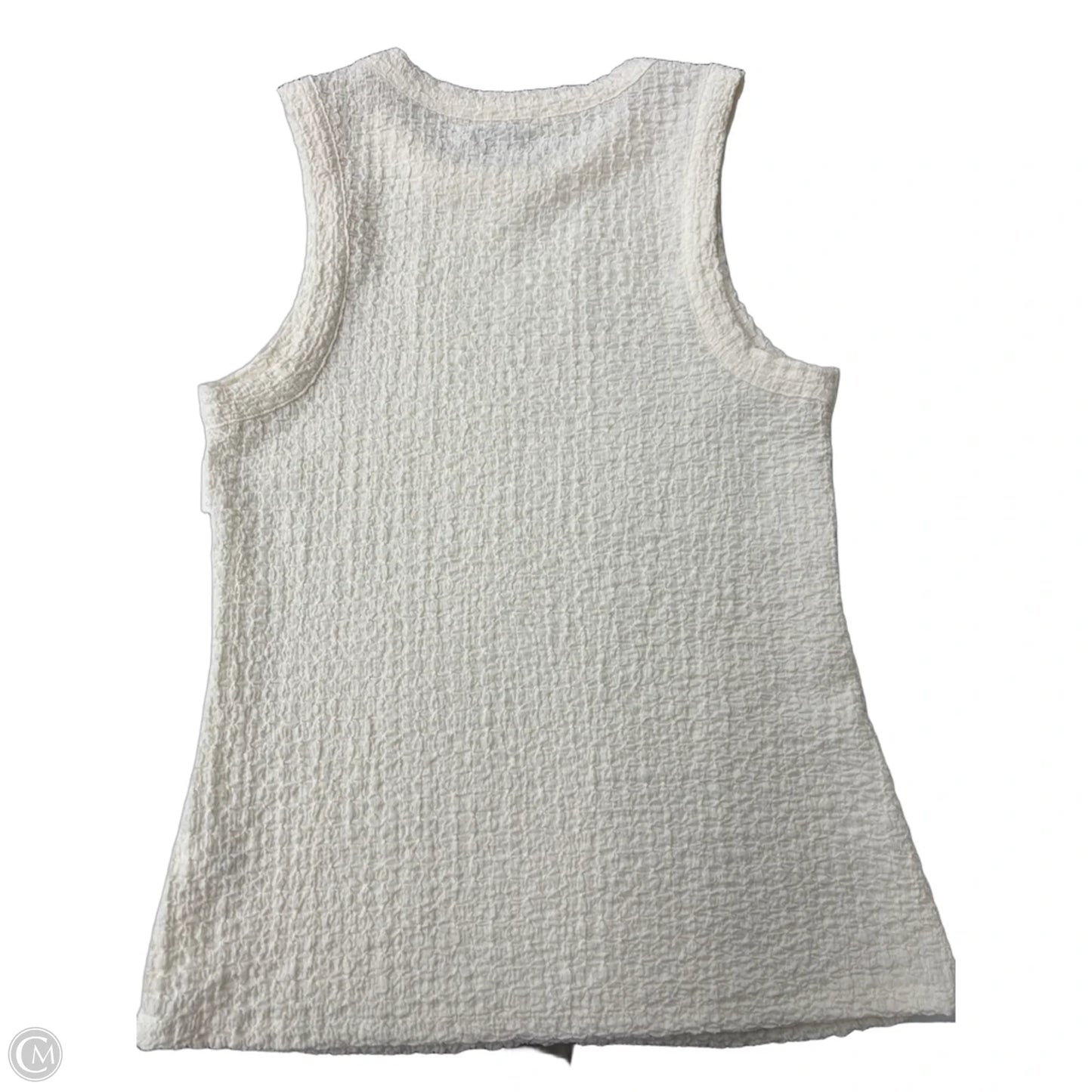 Top Sleeveless Basic By Nine West In Cream, Size: M