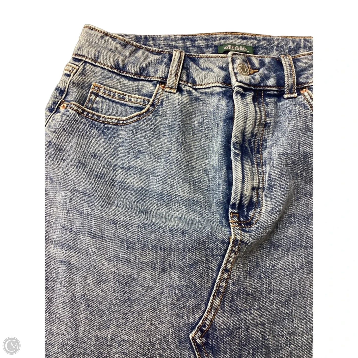 Skirt Mini & Short By Wild Fable In Blue Denim, Size: 4
