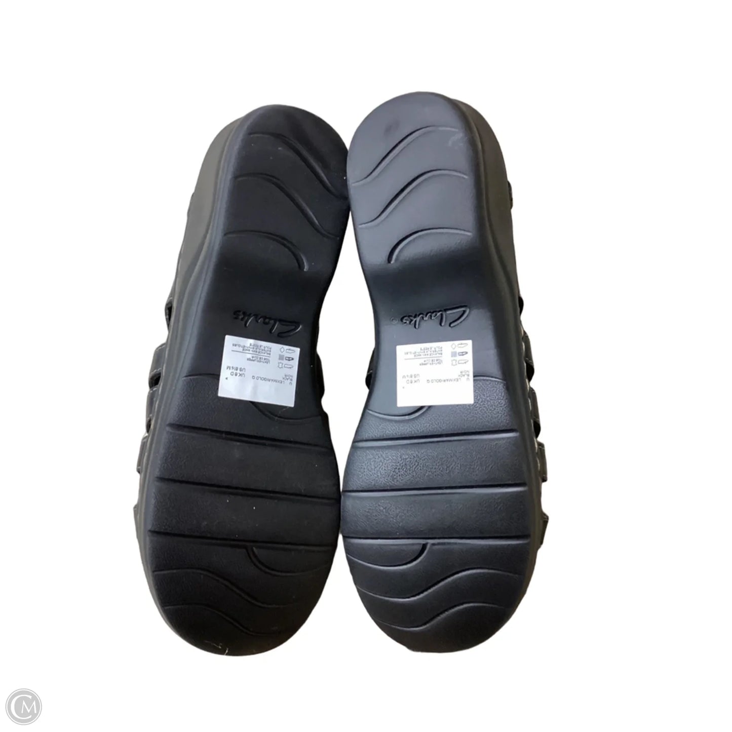 Sandals Flats By Clarks In Black, Size: 8.5