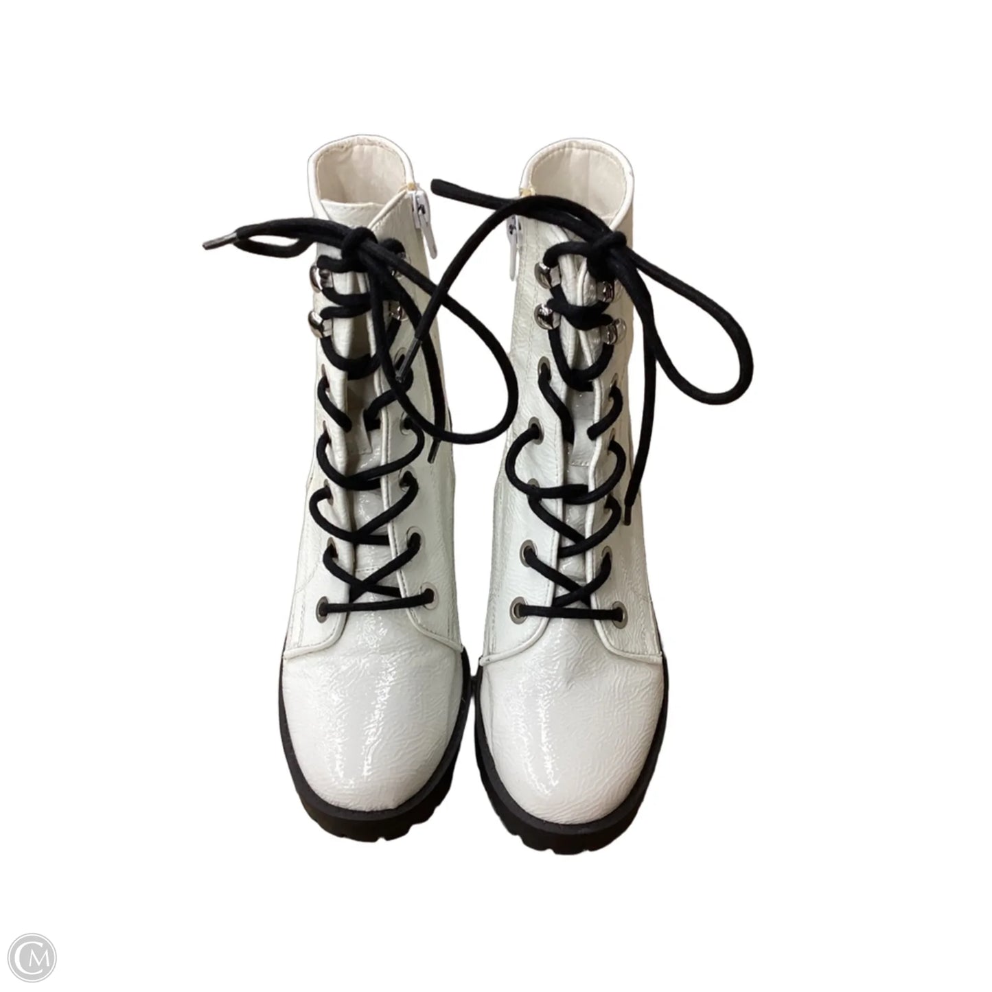 Boots Combat By Steve Madden In White, Size: 7.5