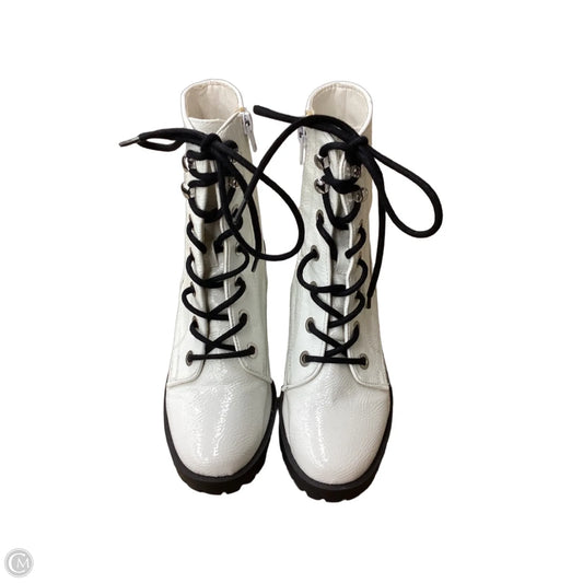 Boots Combat By Steve Madden In White, Size: 7.5