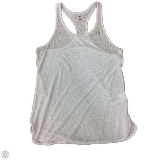 Athletic Tank Top By Adidas In White, Size: M