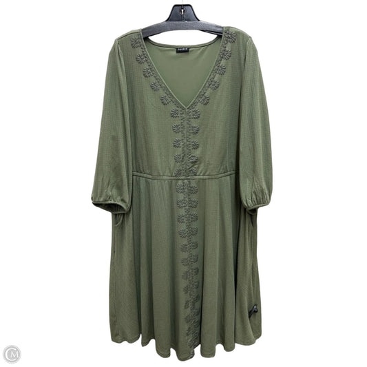 Dress Casual Midi By Torrid In Green, Size: 3x