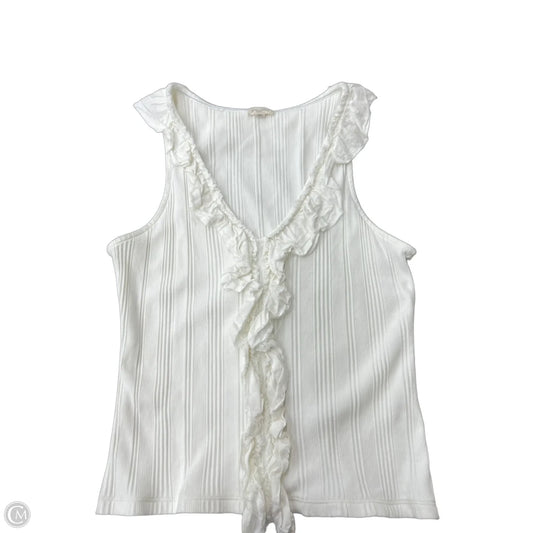 Top Sleeveless By Pilcro In White, Size: L