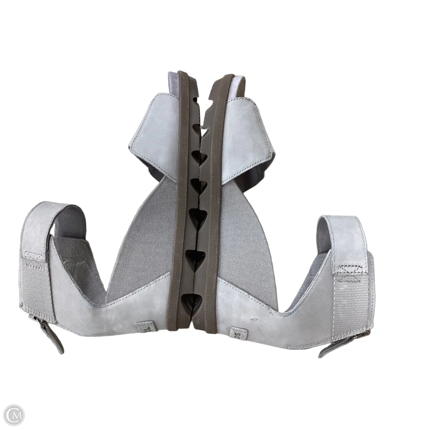 Sandals Heels Wedge By Sorel In Grey, Size: 9