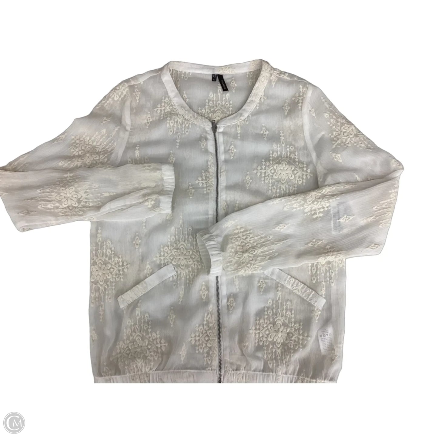 Blouse Long Sleeve By Maurices In Cream, Size: S