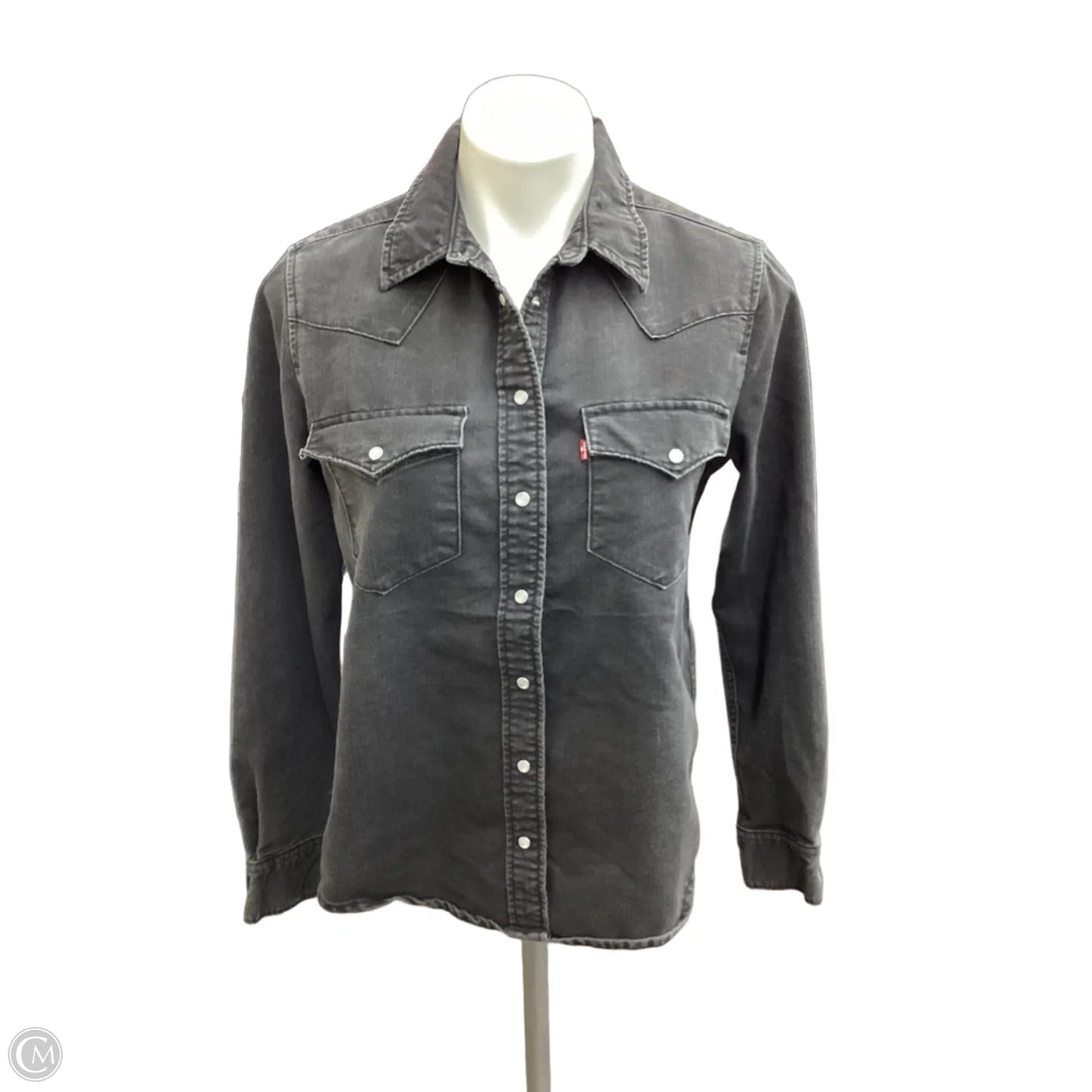 Top Long Sleeve By Levis In Black, Size: S