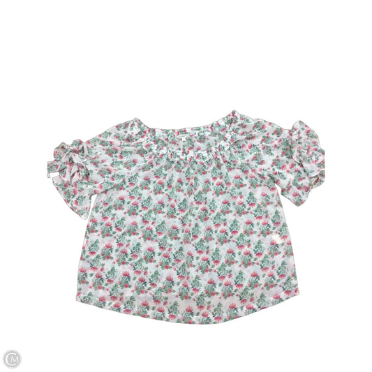Blouse 3/4 Sleeve By Max Studio In Floral Print, Size: L