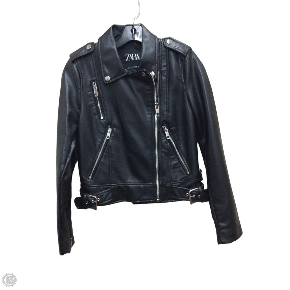Jacket Moto By Zara In Black, Size: S