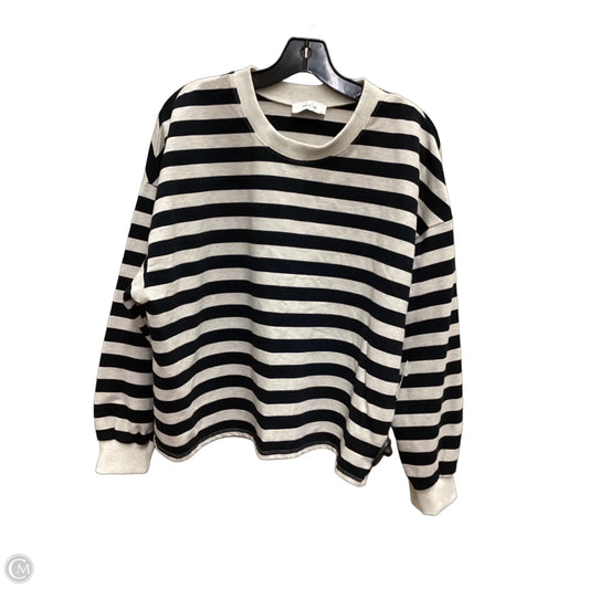 Sweatshirt Crewneck By Sadie & Sage In Striped Pattern, Size: S