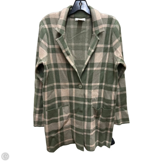 Blazer By Christian Siriano In Green & Tan, Size: M