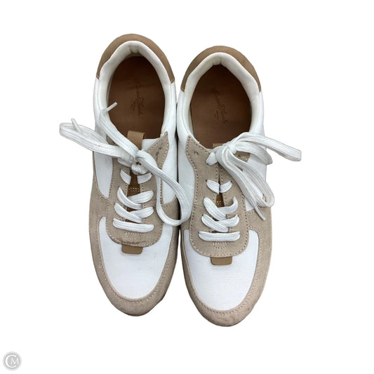 Shoes Sneakers By Universal Thread In Tan & White, Size: 8.5