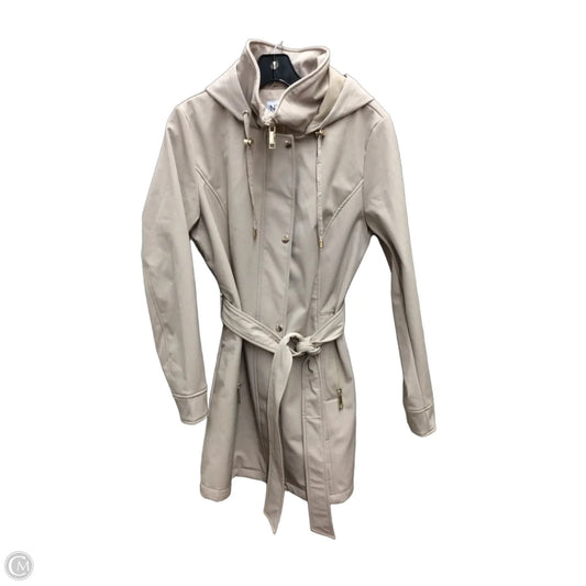 Coat Trench Coat By Nine West In Tan, Size: S