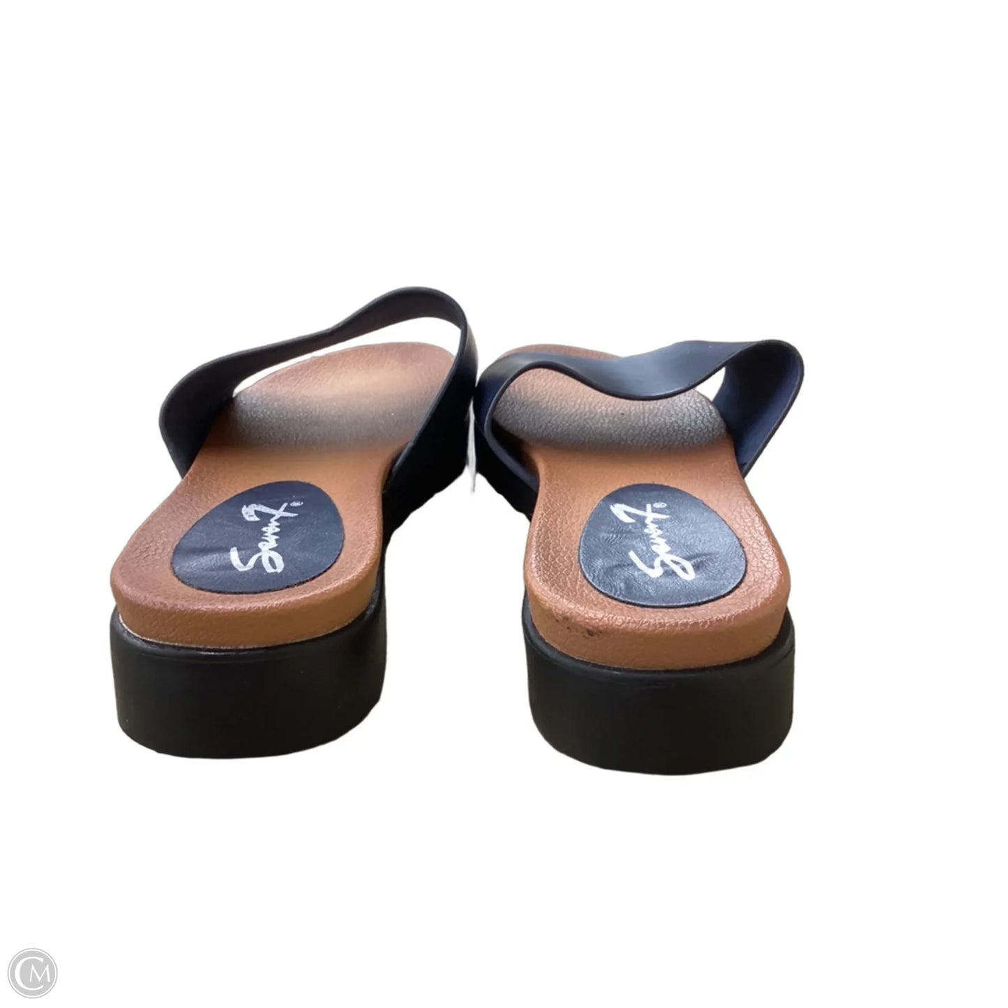 Sandals Flats By Seven 7 In Navy, Size: 6