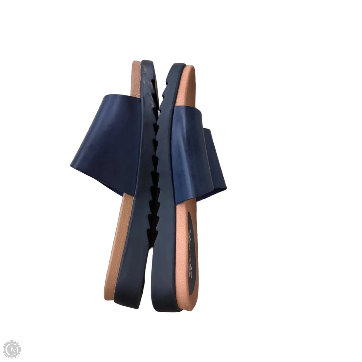 Sandals Flats By Seven 7 In Navy, Size: 6