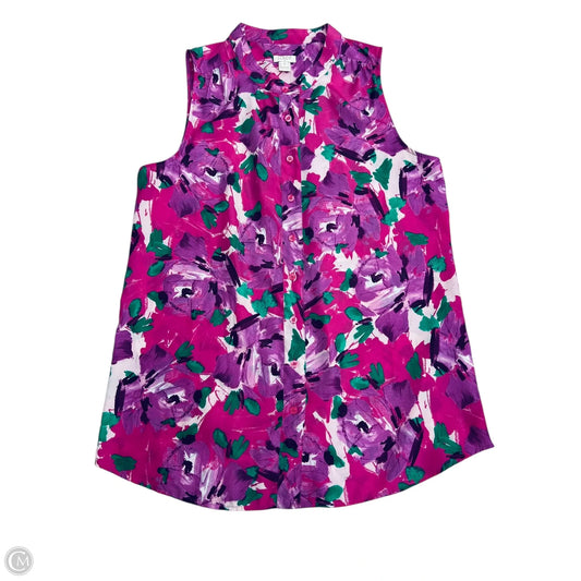 Top Sleeveless By J. Crew In Purple, Size: M