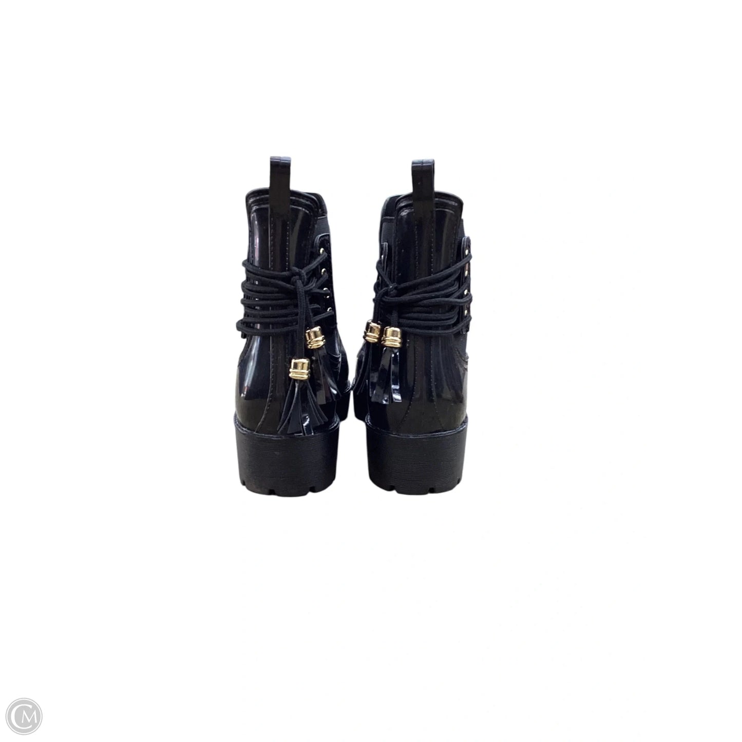 Boots Ankle Flats By Clothes Mentor In Black, Size: 9