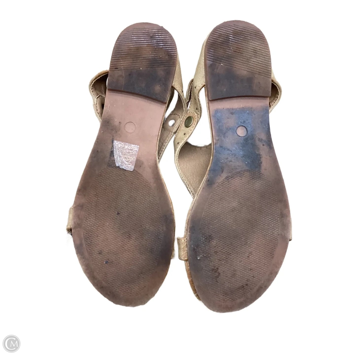 Sandals Flats By Clothes Mentor In Tan, Size: 8