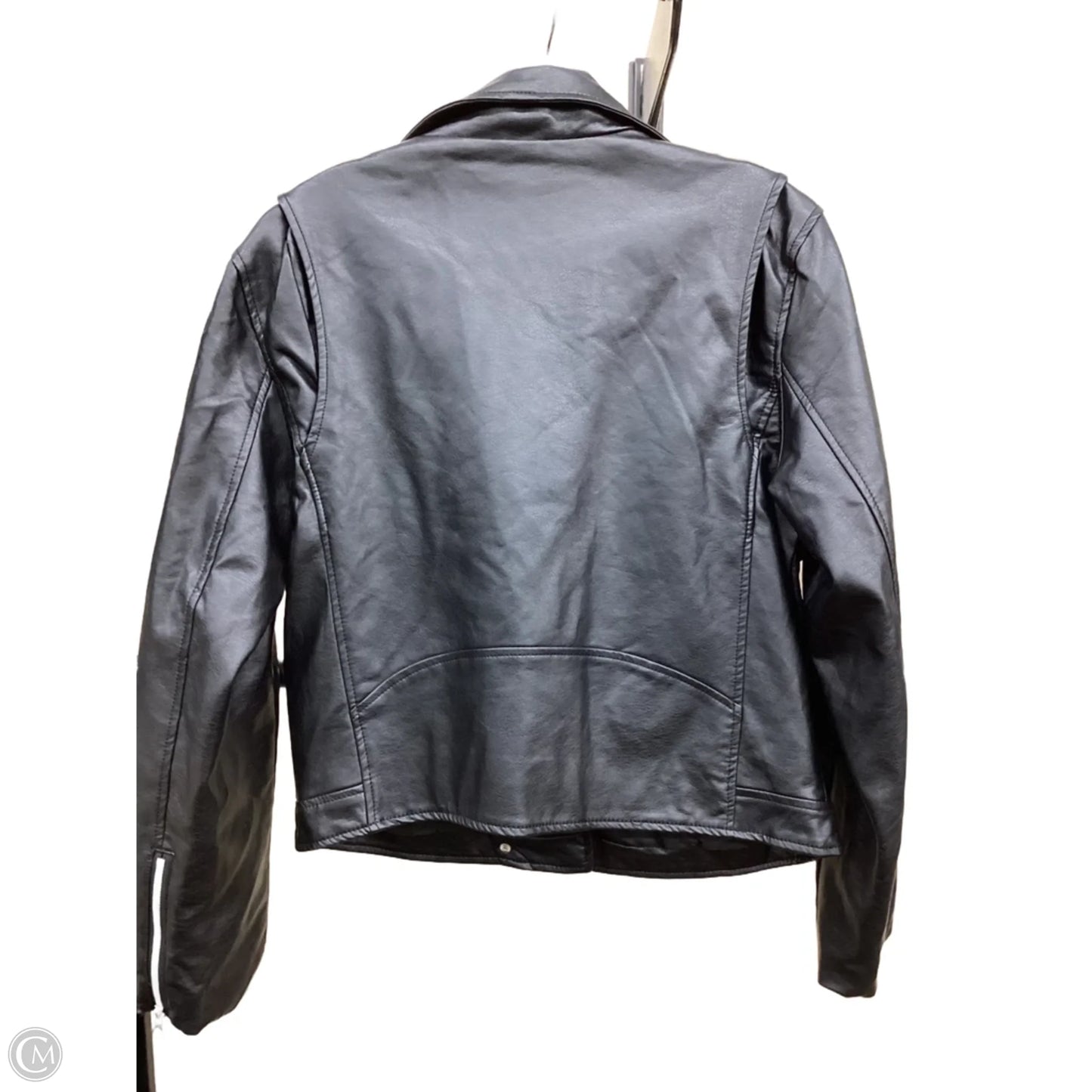 Jacket Moto By Zenana In Black, Size: Xl