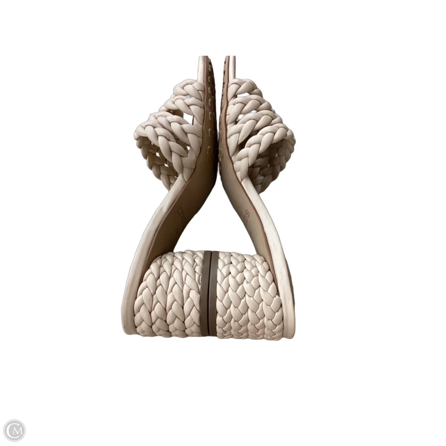 Sandals Heels Block By Chicos In Beige, Size: 7