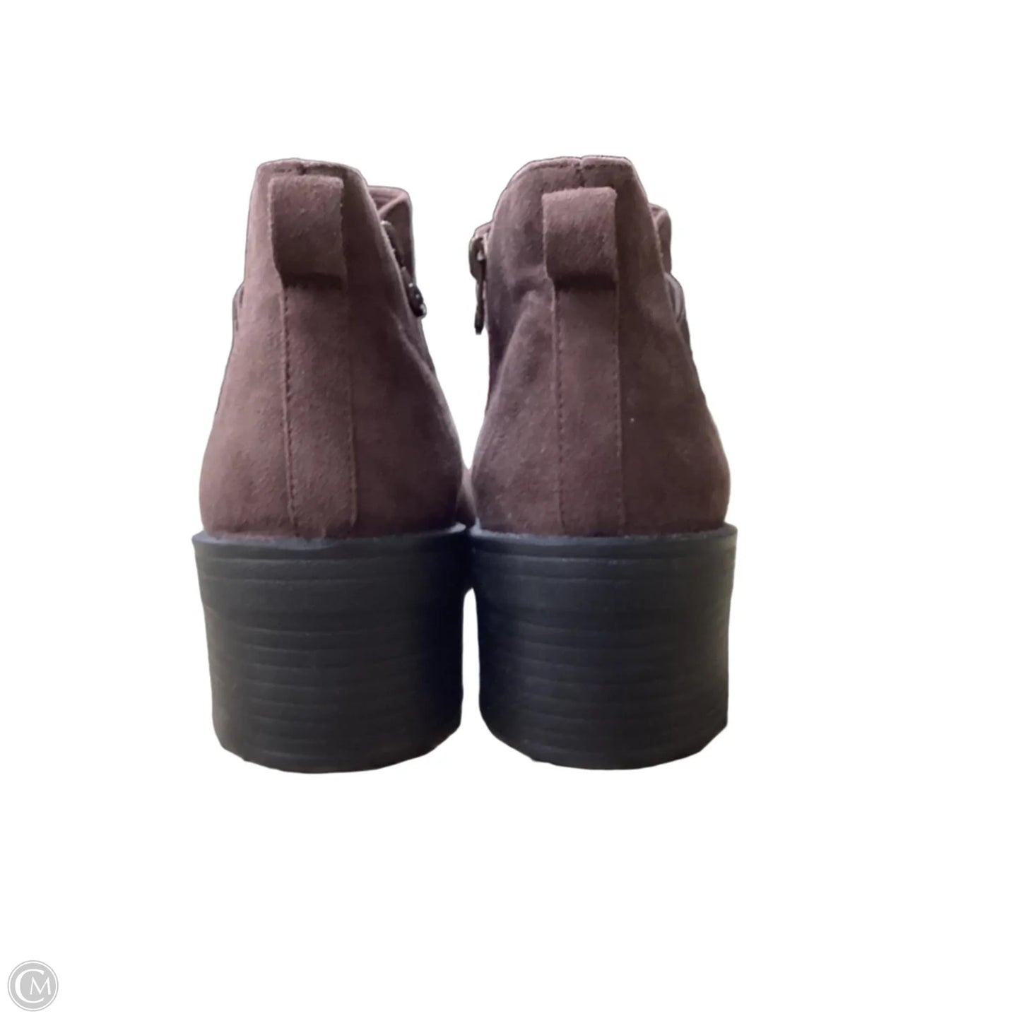 Boots Ankle Heels By Clothes Mentor In Brown, Size: 9