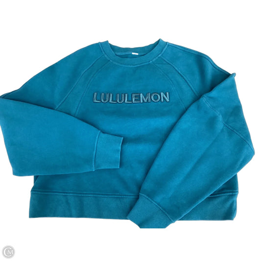 Athletic Sweatshirt Crewneck By Lululemon In Green, Size: M