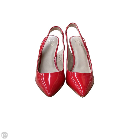 Shoes Heels Stiletto By Mix No 6 In Red, Size: 9.5