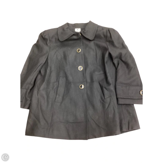 Coat Peacoat By Worthington In Black, Size: Xl