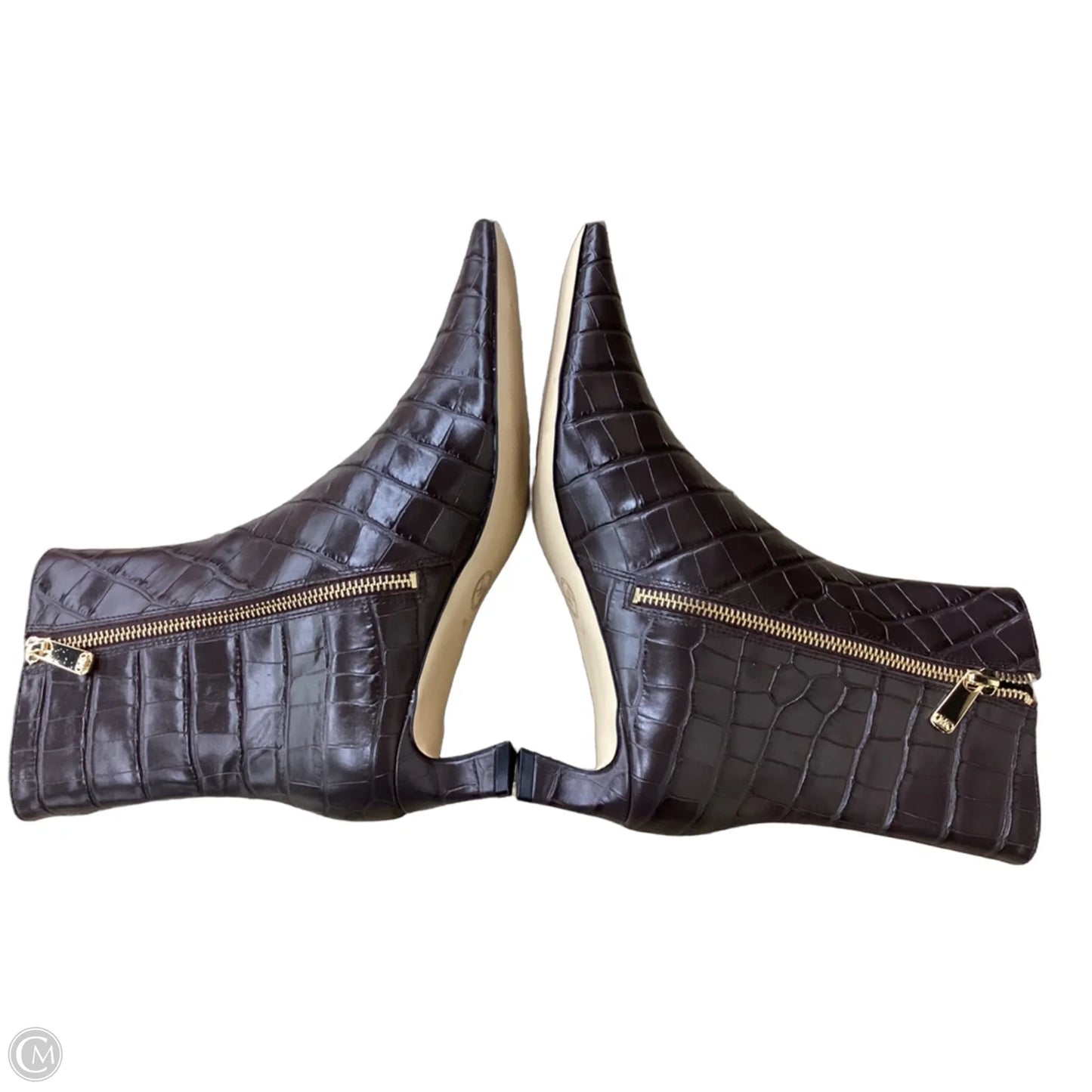 Boots Mid-calf Heels By Michael By Michael Kors In Brown, Size: 8