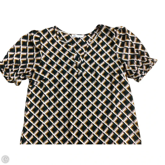 Blouse Short Sleeve By Dr2 In Multi-colored, Size: M