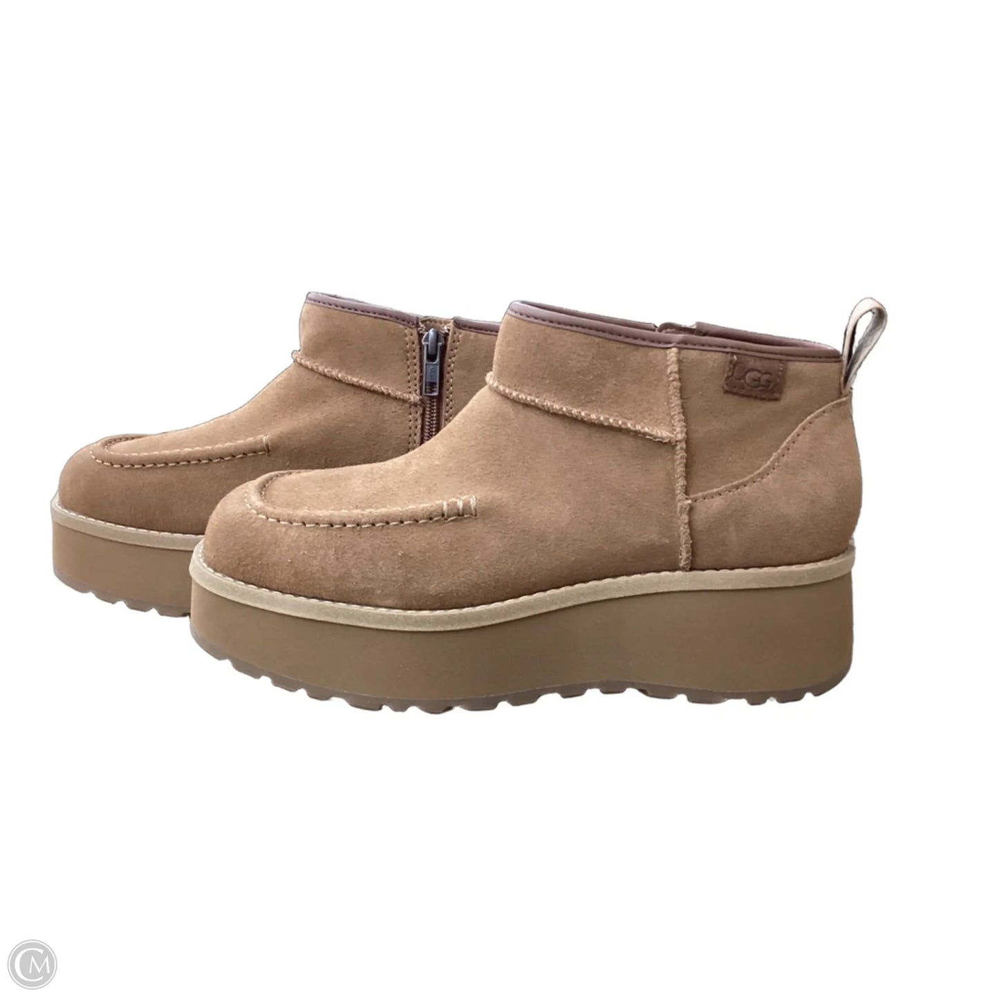 Boots Designer By Ugg In Brown, Size: 8.5