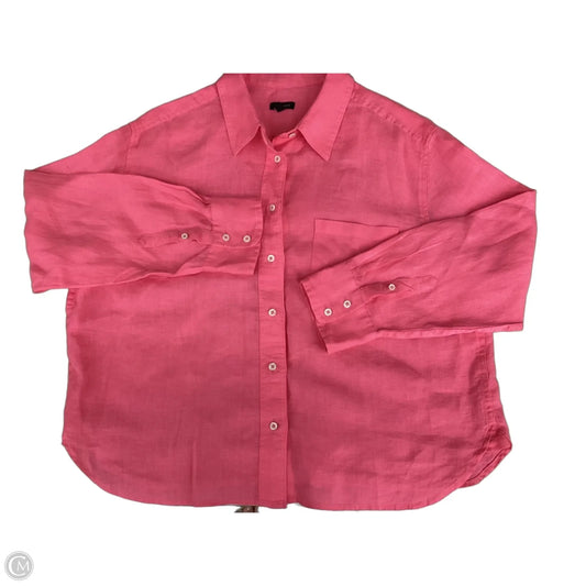 Top Long Sleeve By Talbots In Pink, Size: L