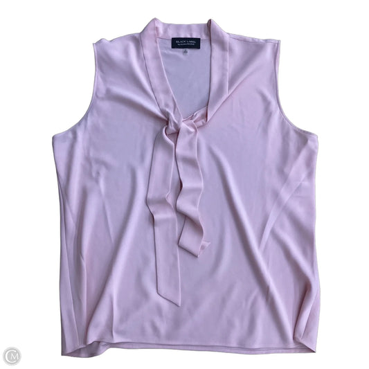 Blouse Sleeveless By Black Label In Pink, Size: Xl