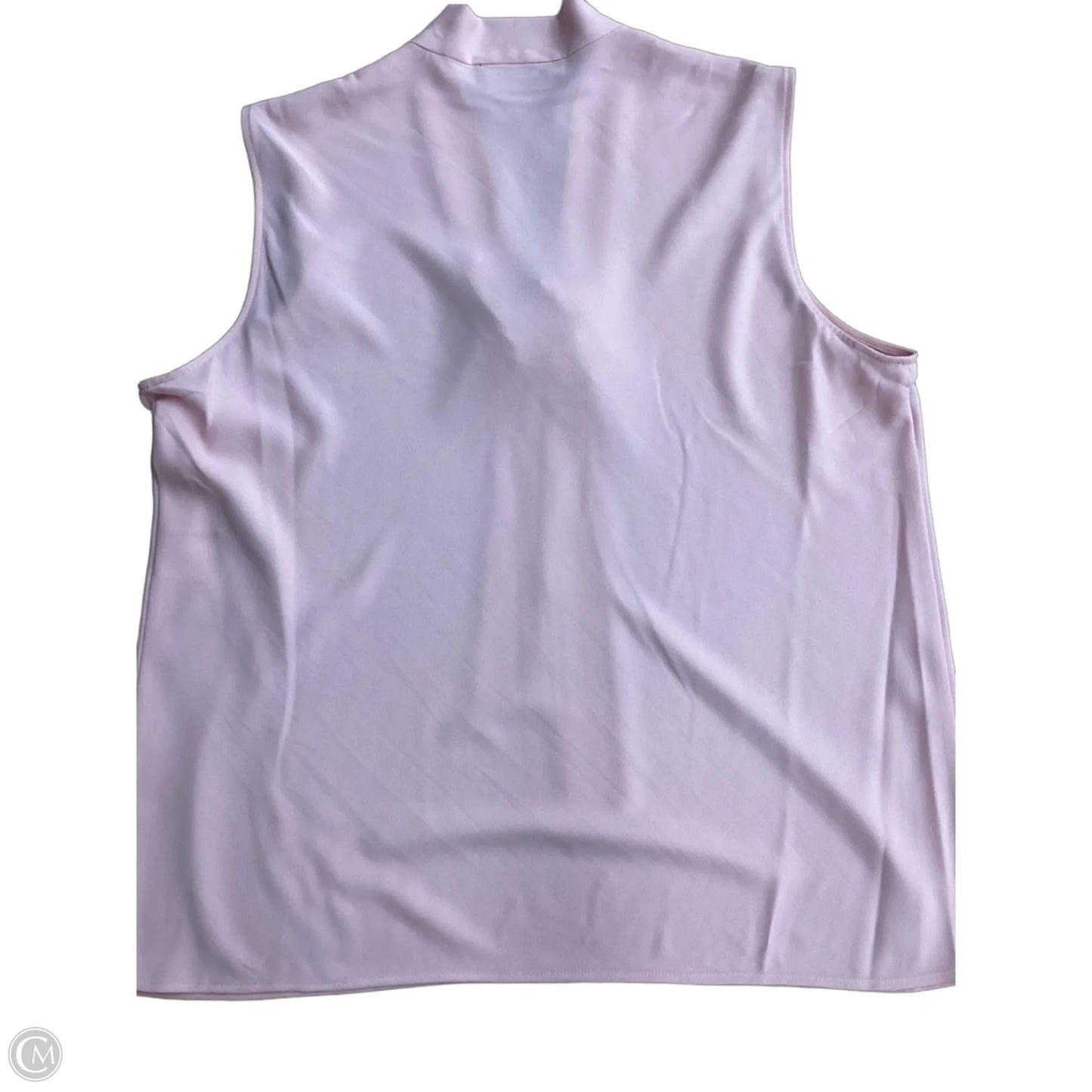 Blouse Sleeveless By Black Label In Pink, Size: Xl