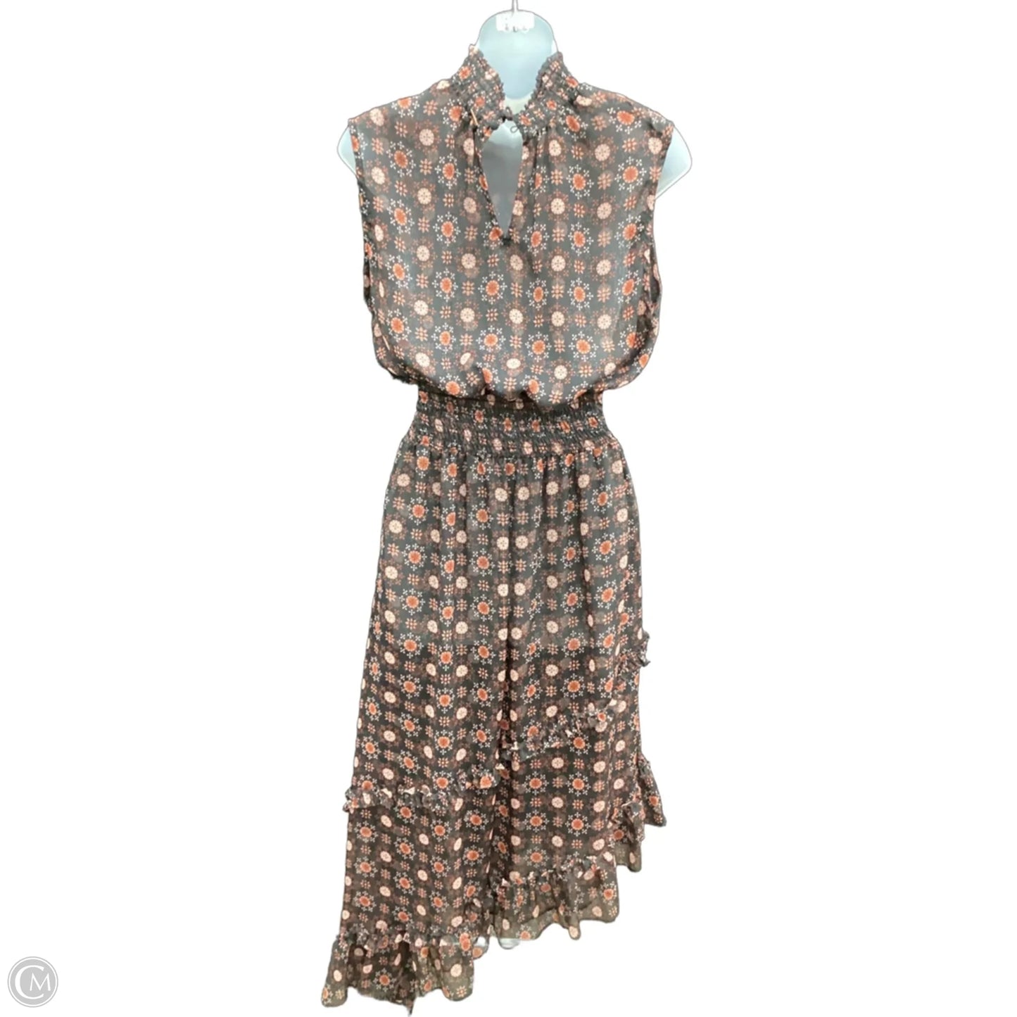 Dress Designer By Misa In Black & Orange, Size: M