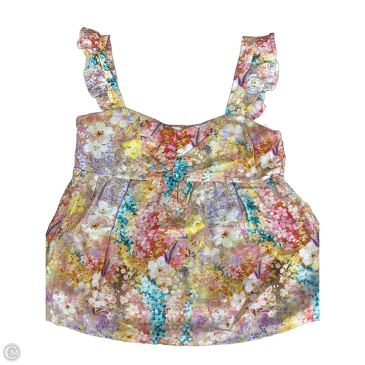 Top Sleeveless By Pink Lily In Multi-colored, Size: L