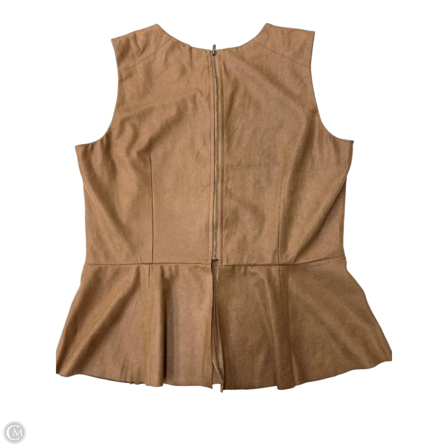 Top Sleeveless By Clothes Mentor In Brown, Size: L